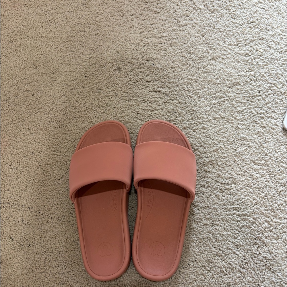 Lululemon Athletica Blush Slide Sandals